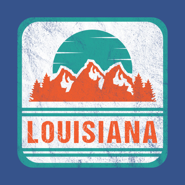 Disover Retro Vintage Louisiana USA Mountain Gift for Men - Louisiana - T-Shirt