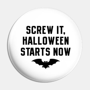 Funny Halloween Quote Pin