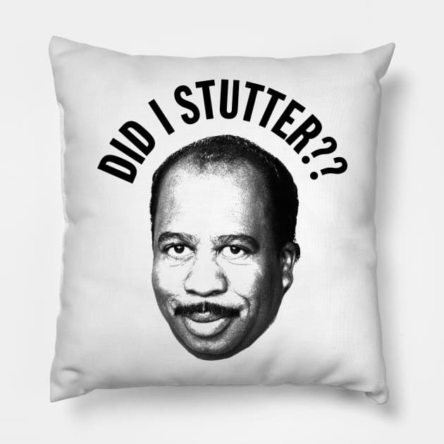 Stanley Hudson Quote Pillow by fullgrownham