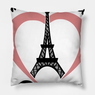 I'm in love with Paris Pillow