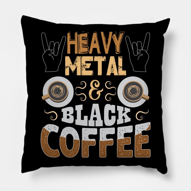 Motivation Coffee Metal Pillow by Alvd Design