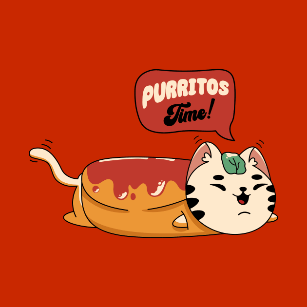 Burritos and cat by My Happy-Design