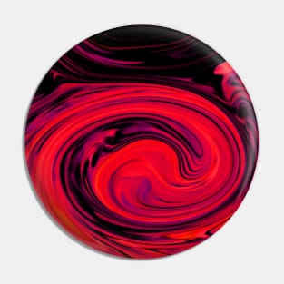 Red Swirls Pin