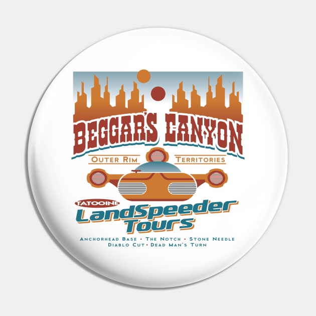 Beggar's Canyon LandSpeeder Tours Pin by DesignWise