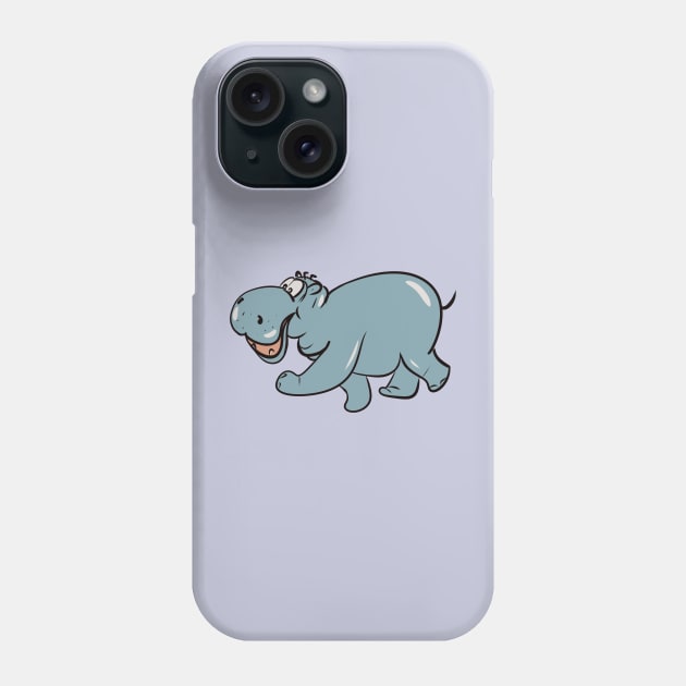 funny hippo for everyone Phone Case by VikingArt