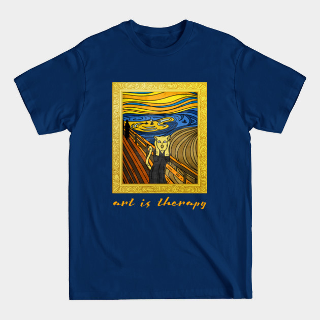 Disover Art is Therapy - Impressionism - Scream - T-Shirt