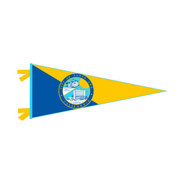 Santa Ana Flag Pennant by zsonn