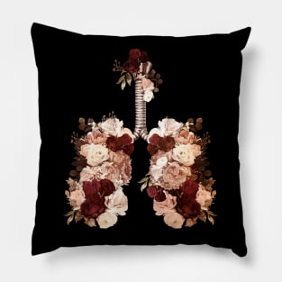 Lung Anatomy / Cancer Awareness 7 Pillow