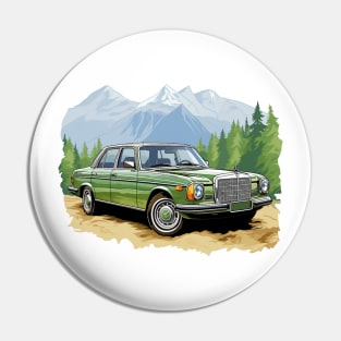 Mercedes W123 art Pin