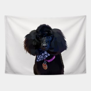 blacky dog vector Tapestry