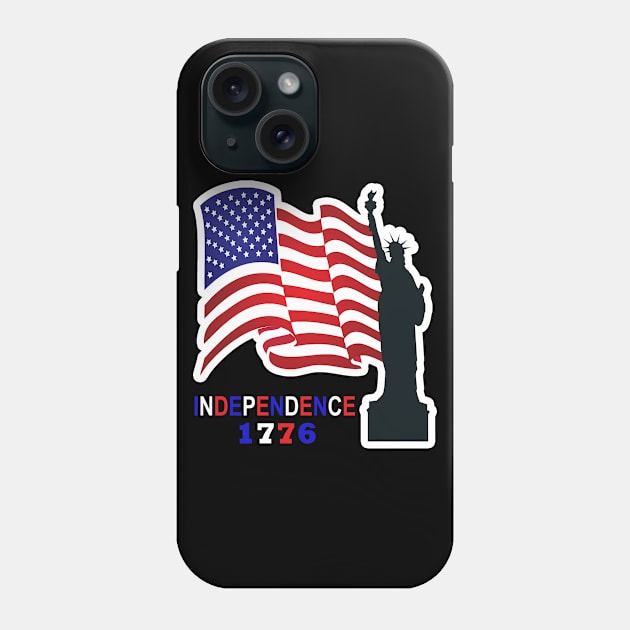 4Th Of July Independence 1776 Phone Case by karascom