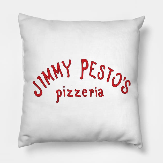 Jimmy Pesto's Pizzeria Bobs Burgers Pillow TeePublic