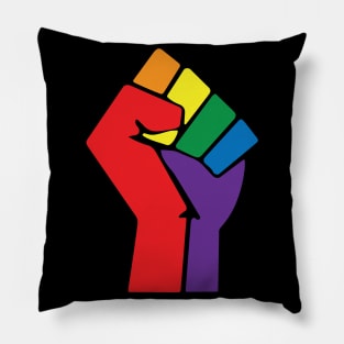 BLM Pride Rainbow Pillow