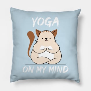 Yoga on My Mind Pillow