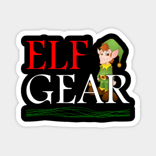 Elf Gear Christmas Magnet