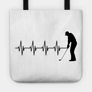 Golfer Heartbeat Tote