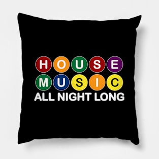 House Music All Night Long Edm Dj Pillow