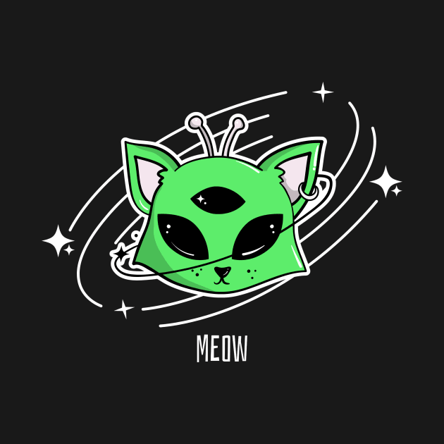 Alien Cat by Purrestrialco