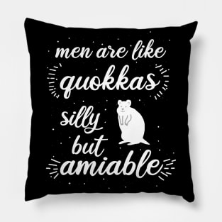 Men quokka saying lover baby fan Pillow