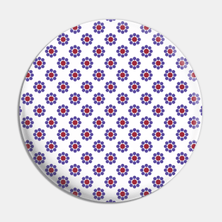 Floral pattern with white background. Pin