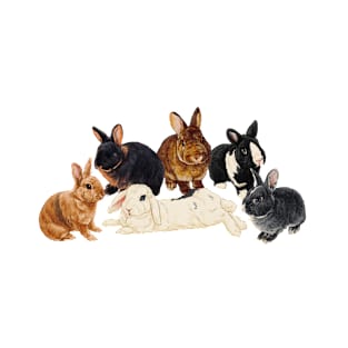 Kaninchen Familie 1 T-Shirt