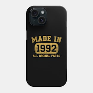 Made In 1992 Birthday Gifts 32 Years Old 32nd Bday Present Phone Case