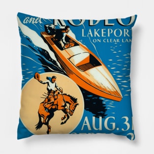 Lake County Water Sports and Rodeo Pillow