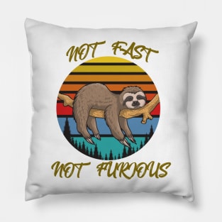 NOT FAST SLOTH Pillow