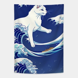 The Cat's Great Wave Tapestry