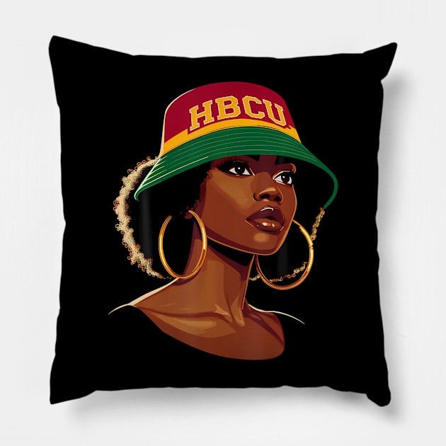 Beautiful Black Educated HBCU Pillow by Eduardo