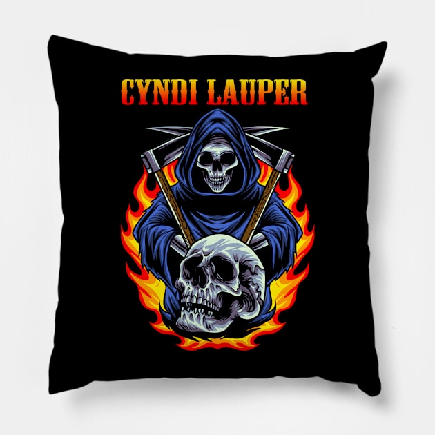 LAUPER AND THE CYNDI BAND Pillow by growing.std