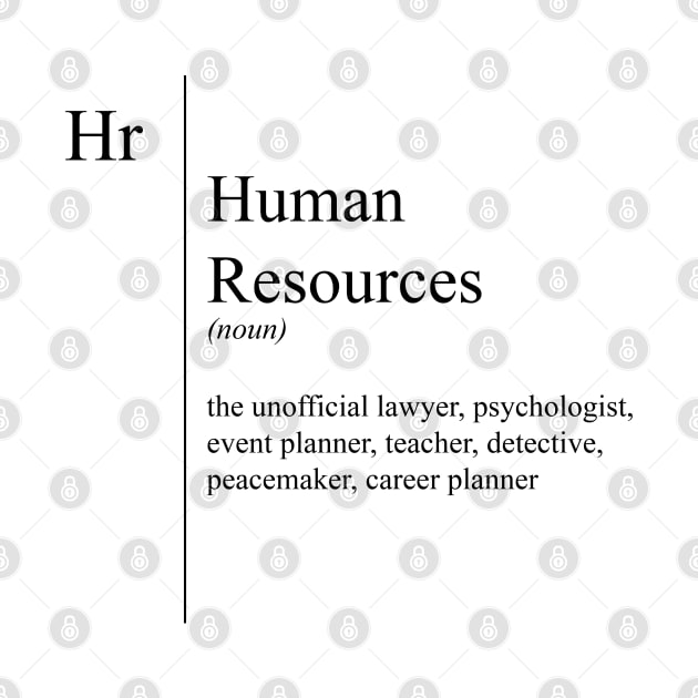 Funny Human Resources Description by JustCreativity