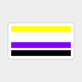 Spaced Nonbinary Pride Flag Magnet