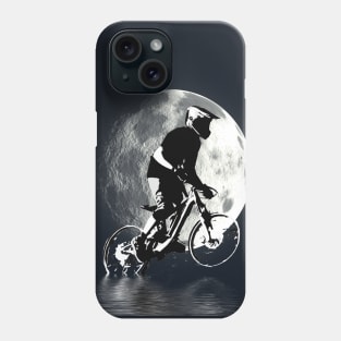 Chasing the Moon - Mountain Bike Rider Phone Case