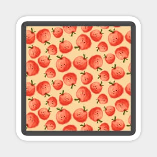 Cute Peaches Pattern Magnet