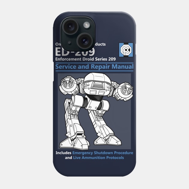 ED-209 Service and Repair Manual Phone Case by adho1982