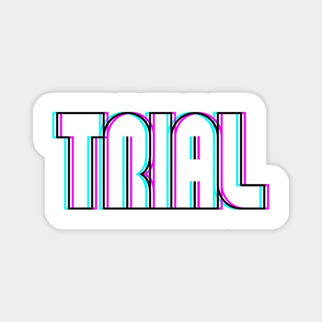 trialbike glitch effect - bike TRIAL sports Magnet by ALLEBASIdesigns