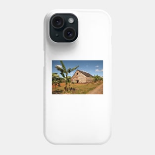 Tobacco house near Vinales in Cuba Phone Case