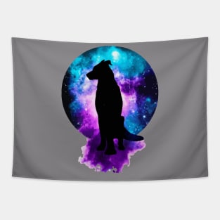 Beauceron Walk On The Nebula Art Tapestry