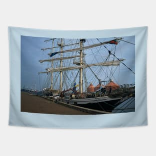 Tall Ship on River Blyth Tapestry