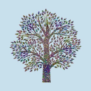 Glam Rainbow Metallic Tree T-Shirt