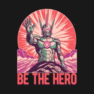 Ultraman "Be The Hero" Propaganda Retro Style T-Shirt