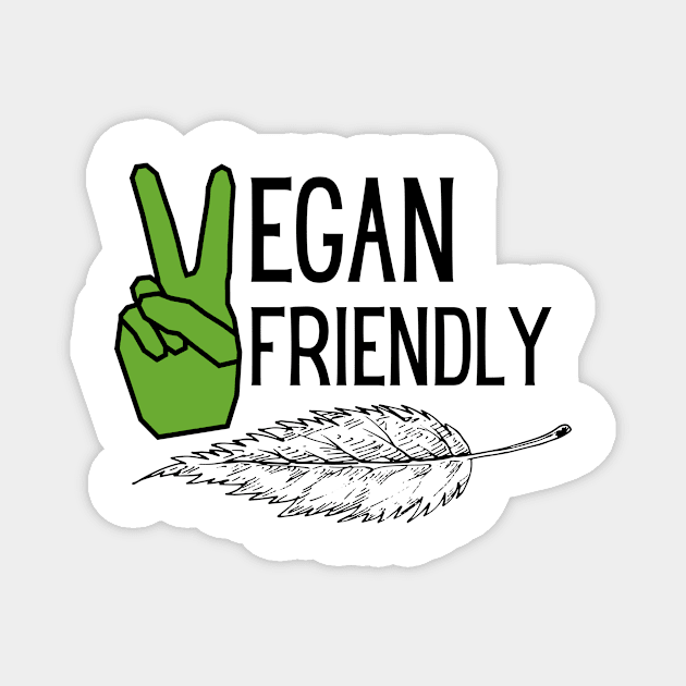 Vegan Friendly Magnet by VeganShirtly