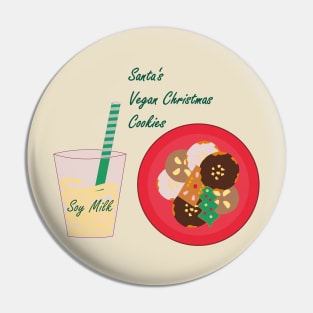 Santa's Vegan Christmas Cookies Pin