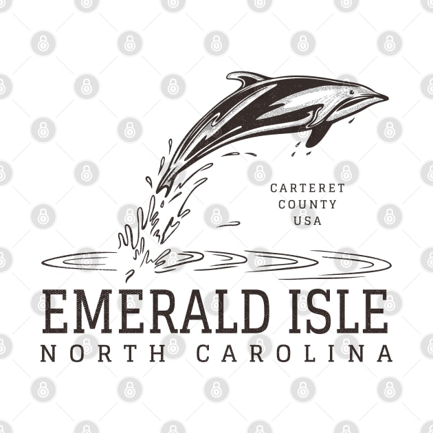 Emerald Isle, NC Summertime Vacationing Dolphin by Contentarama
