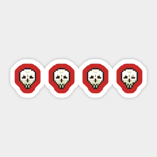 Skull (PIXEL ART) Sticker for Sale by RDX84