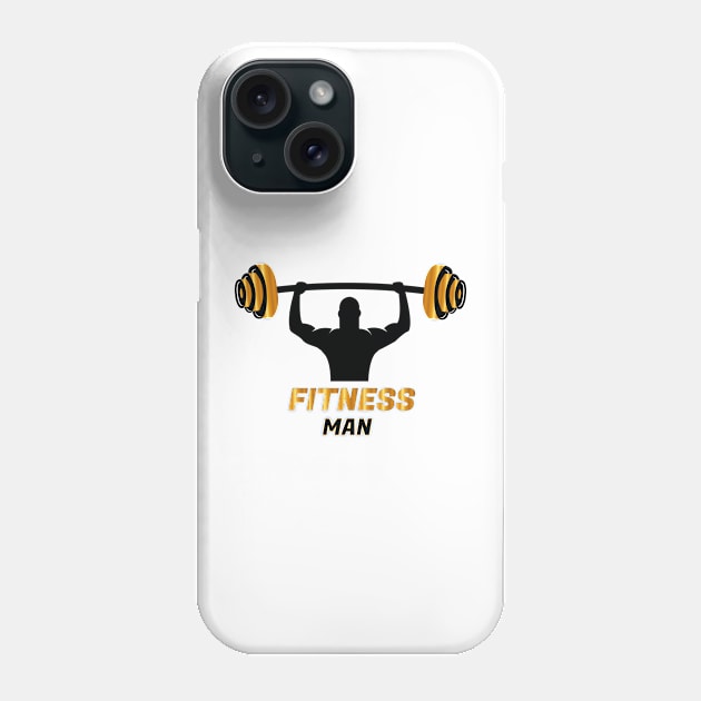 Fitness man Phone Case by HB WOLF Arts