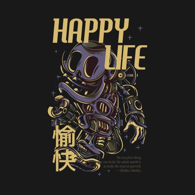 happy life by snoddyshop