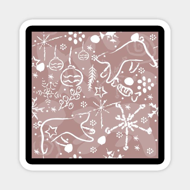 Winter Pattern Magnet by Countryside