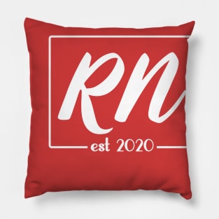 RN regisered nurse 2020 est 2020,nurse graduation gift for nurse Pillow